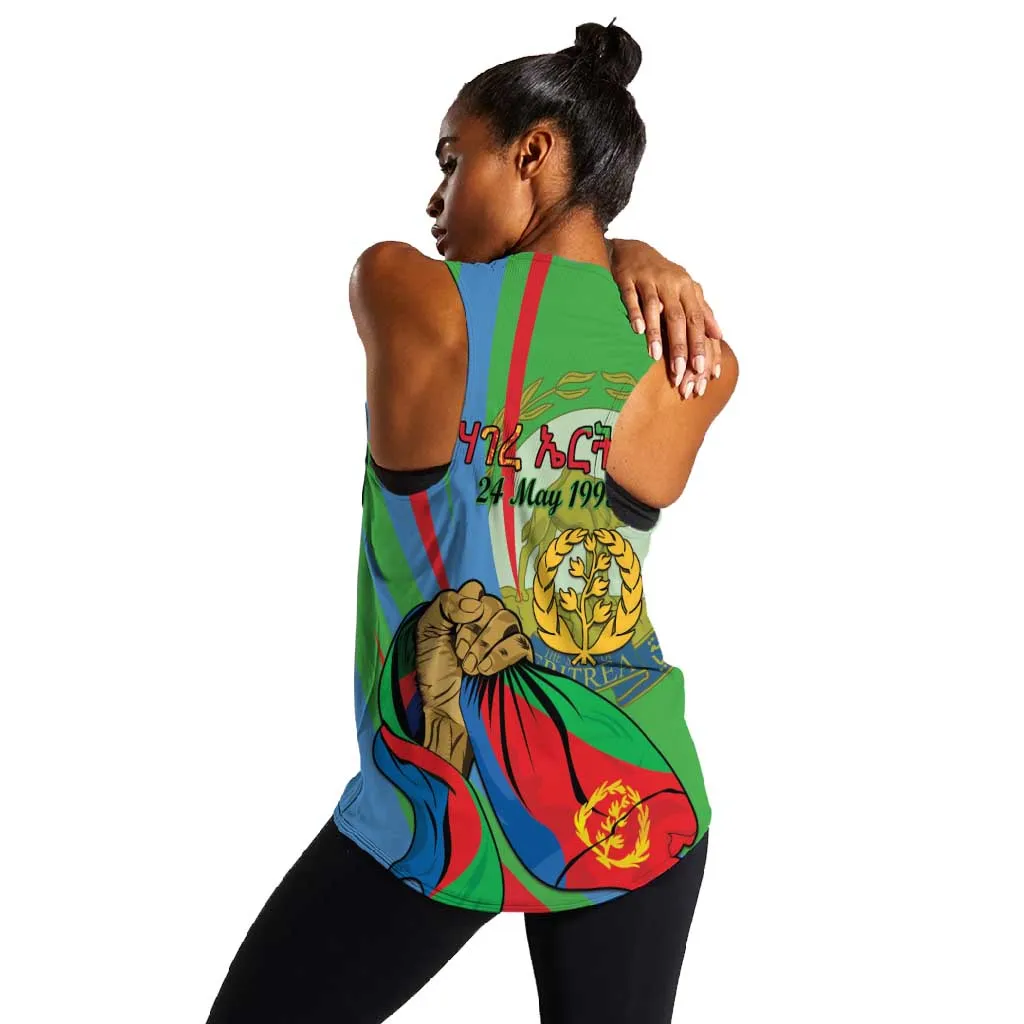 Happy Eritrea Independence Day Women Racerback Tank 34th Anniversary LT15