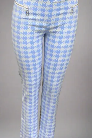 Houndstooth Stretch Slim Pants