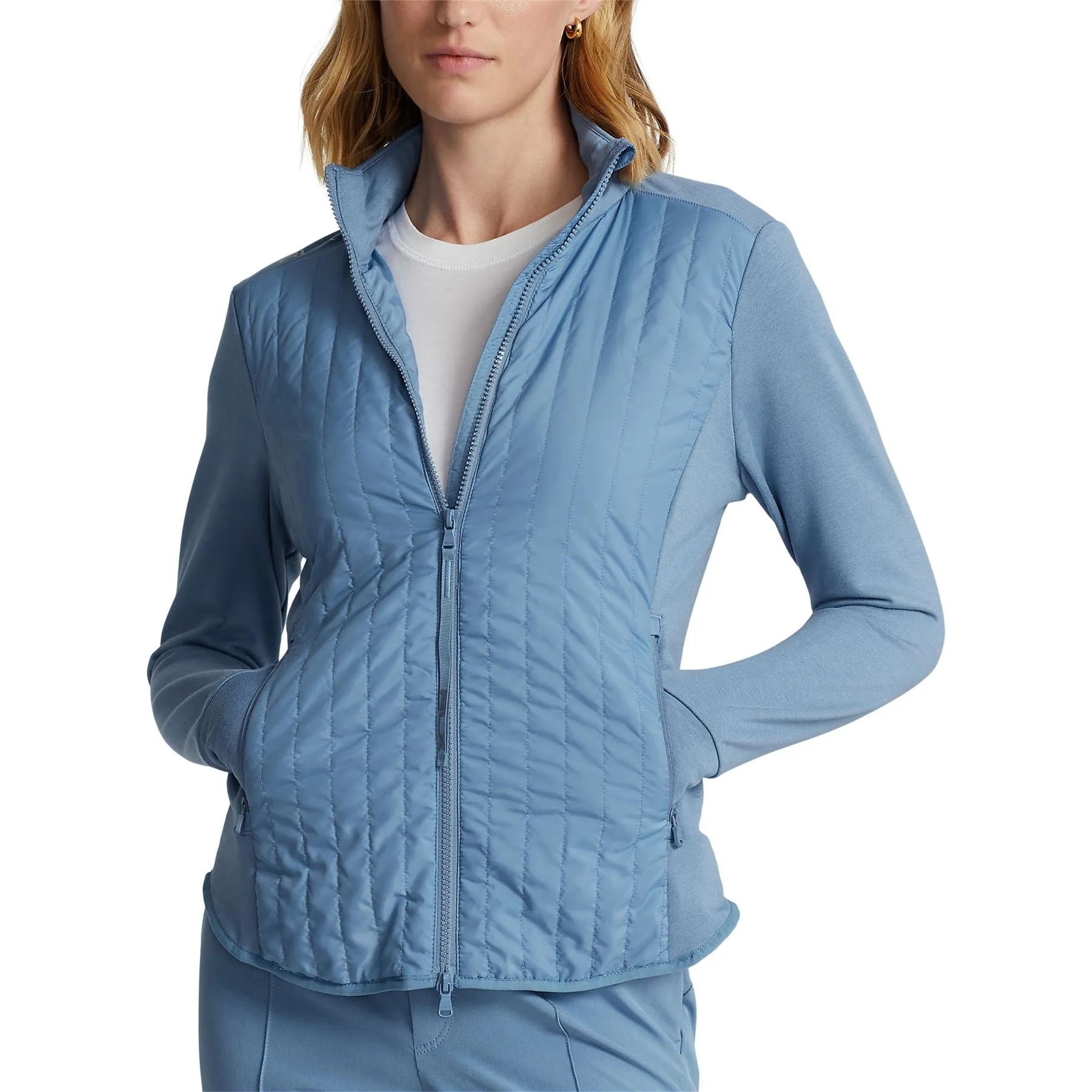 Hybrid Performance Full-Zip Jacket Hatteras Blue