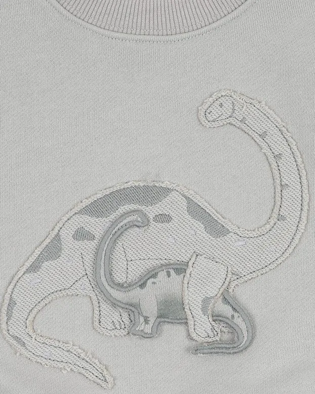 Isaac 3D Dinosaur Sweatshirt - Lt Sage