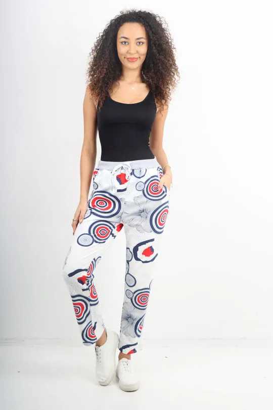 Italian Stretch Cotton Trousers ~ Targets ~ ONE SIZE