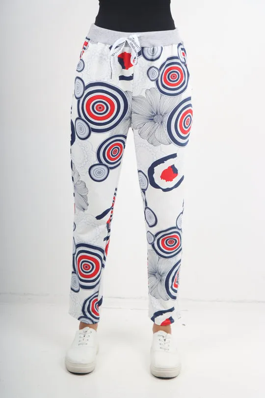Italian Stretch Cotton Trousers ~ Targets ~ ONE SIZE