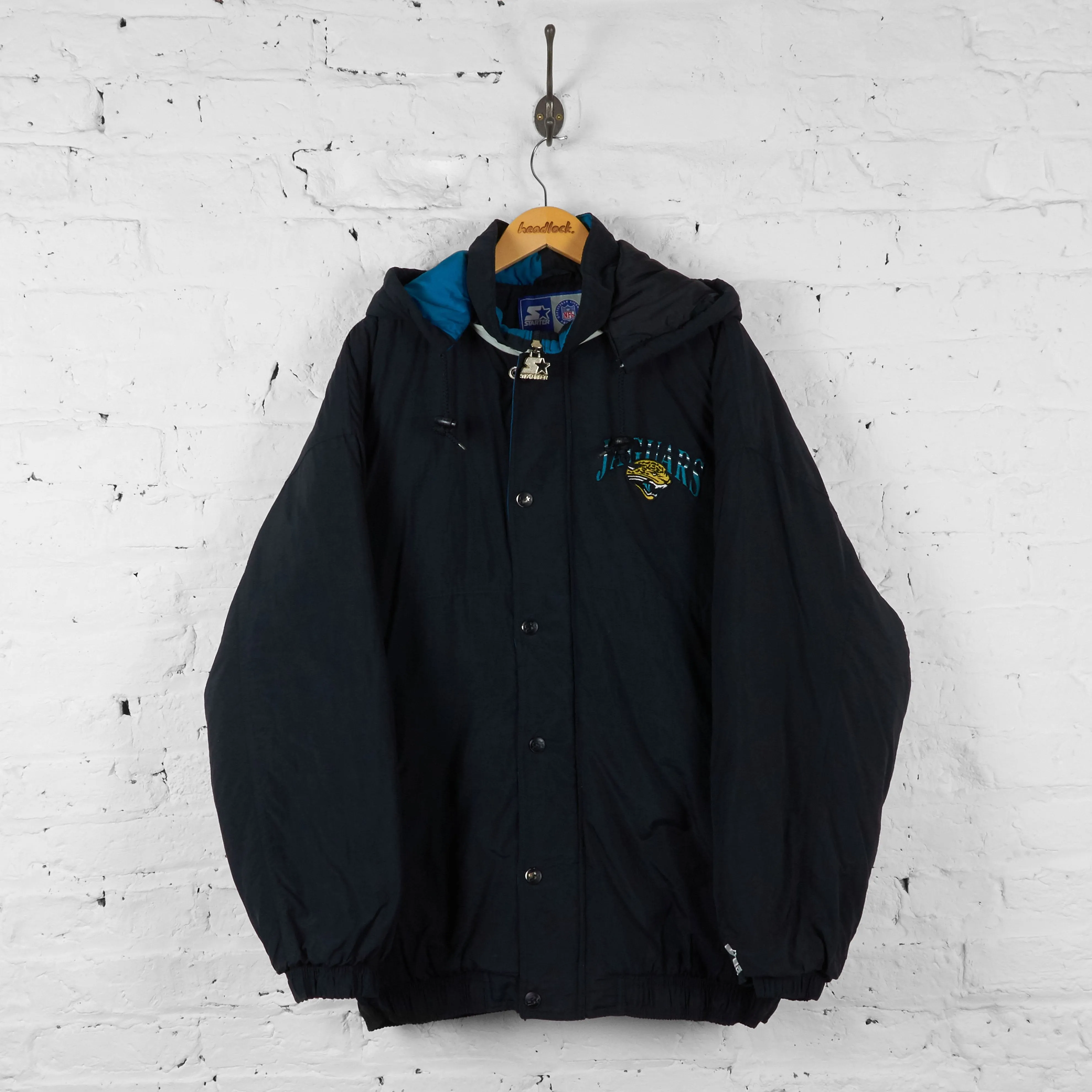 Jacksonville Jaguars American Football Starter Jacket - Black - XXL