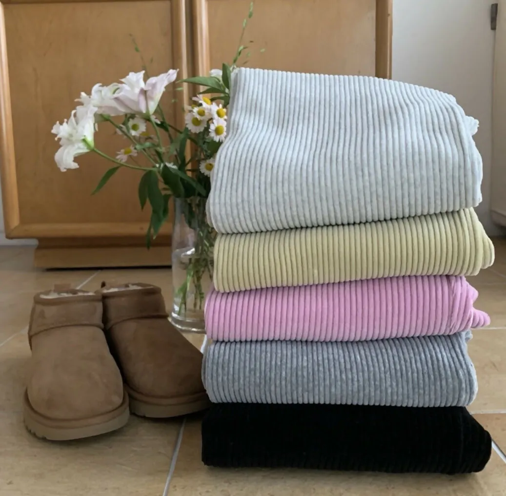 [Joslin]VELOUR RIBBED PANTS