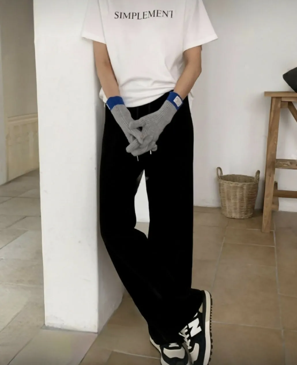 [Joslin]VELOUR RIBBED PANTS
