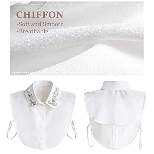 Joyci Diamond Pearl False Collar