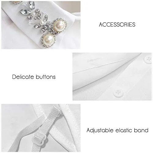 Joyci Diamond Pearl False Collar