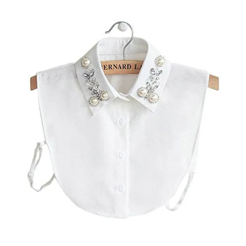 Joyci Diamond Pearl False Collar