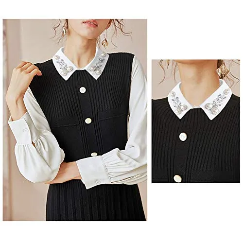 Joyci Diamond Pearl False Collar