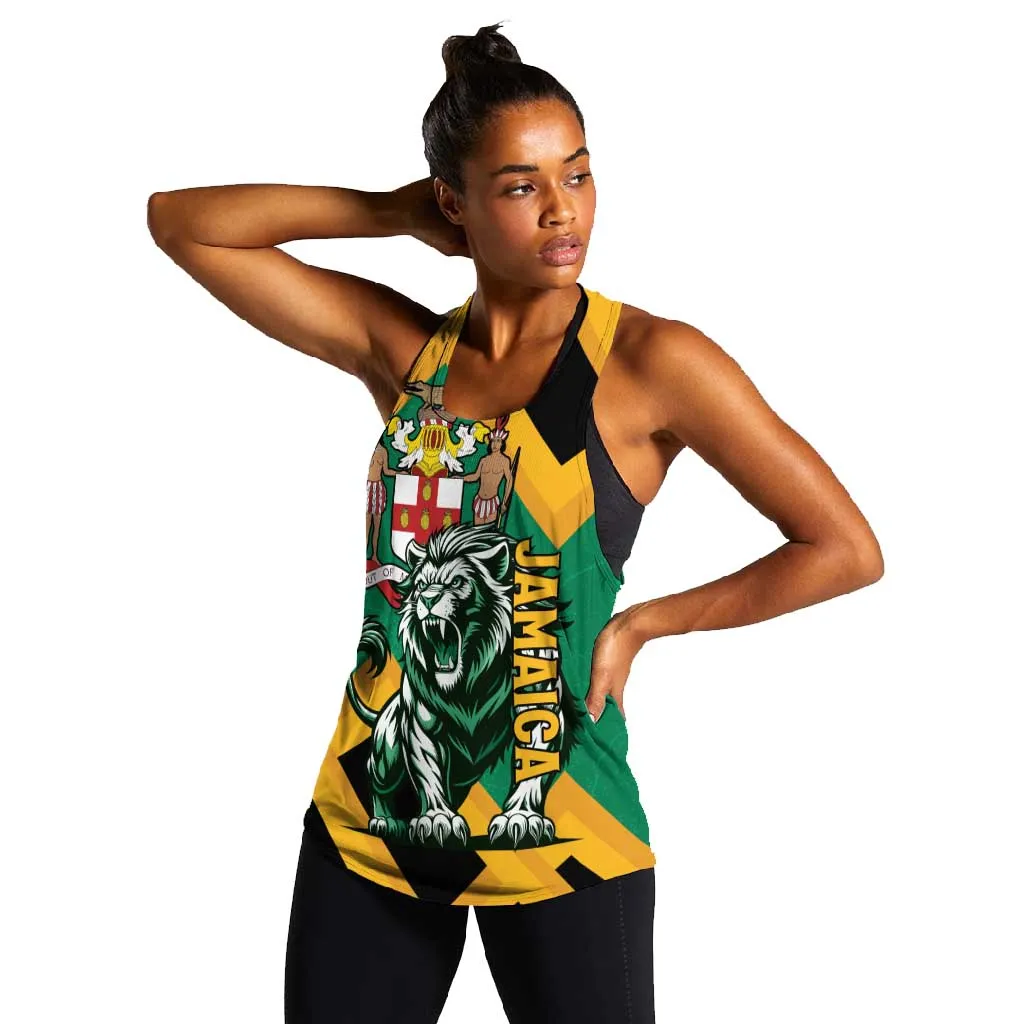 Jumieka Women Racerback Tank Lion With Coat Of Arms LT15