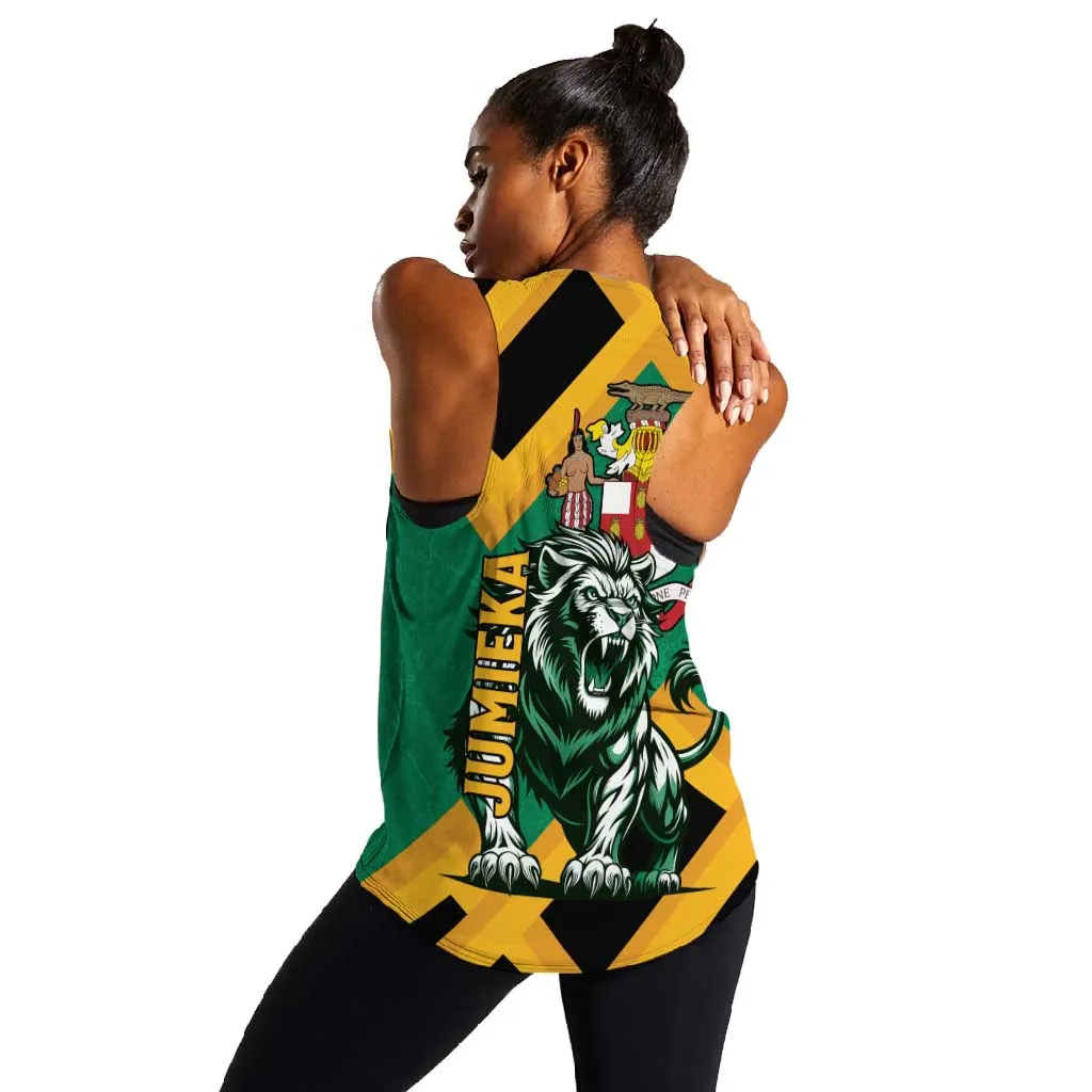 Jumieka Women Racerback Tank Lion With Coat Of Arms LT15