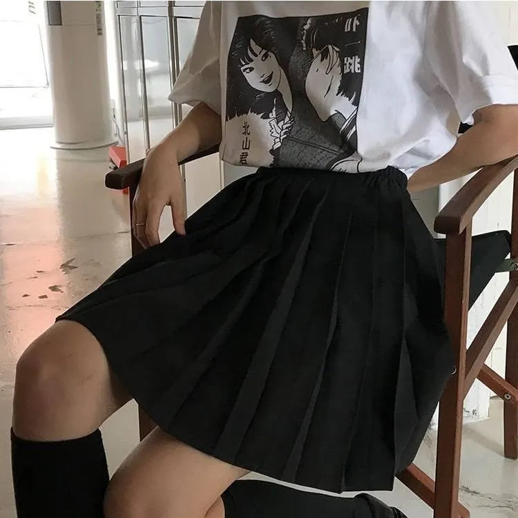 Kawaii Pleated Tennis Mini Skirt