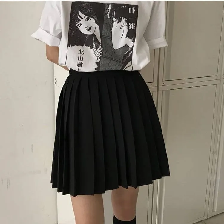 Kawaii Pleated Tennis Mini Skirt
