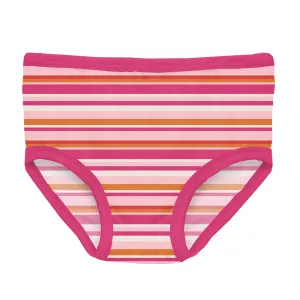 Kickee Pants Anniversary Sunset Stripe Print Girl's Underwear