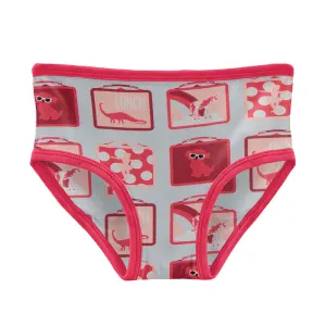 Kickee Pants Print Underwear - Illusion Blue Lunchboxes