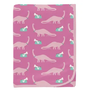 Kickee Pants Tulip Pet Dino Print Swaddling Blanket