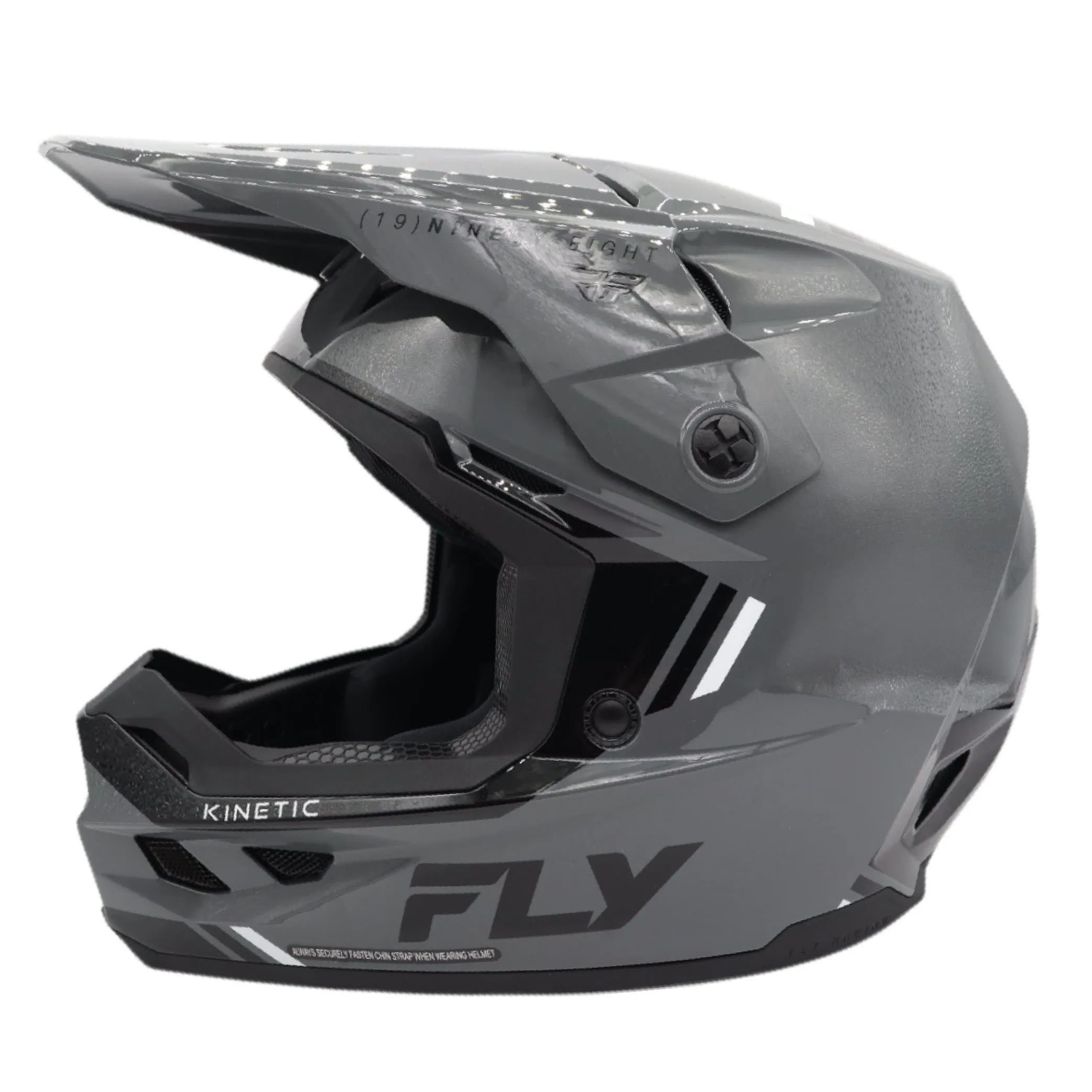 KINETIC VERDICT HELMET GREY/BLACK/WHITE LG