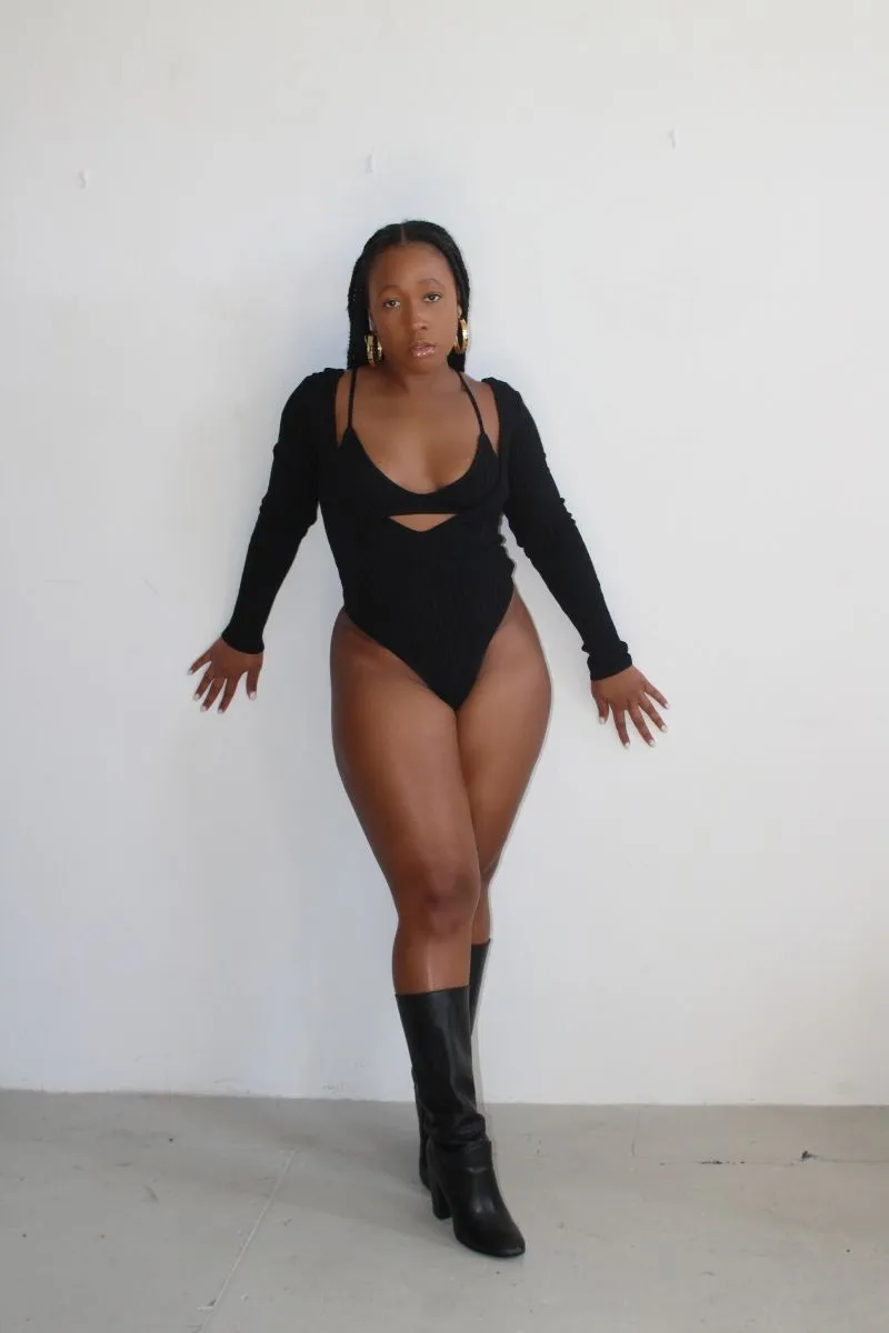 Knit Bralette Bodysuit