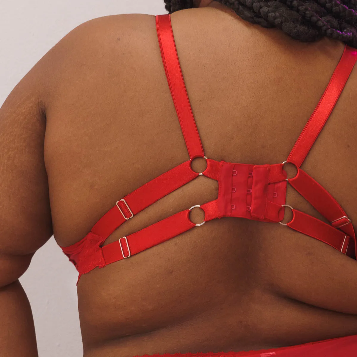 Lacey Everyday Wireless Bra in Rose Red