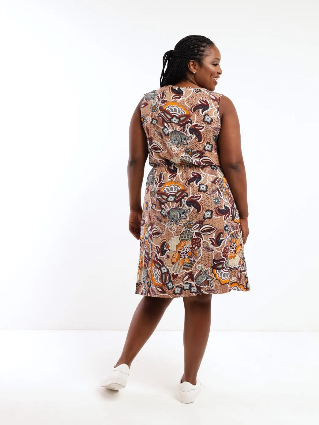 Ladies Multi Print Tennis Dress