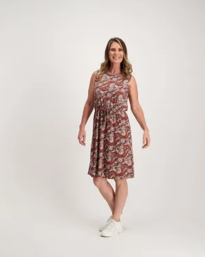 Ladies Paisley Print Tennis Dress - Multi