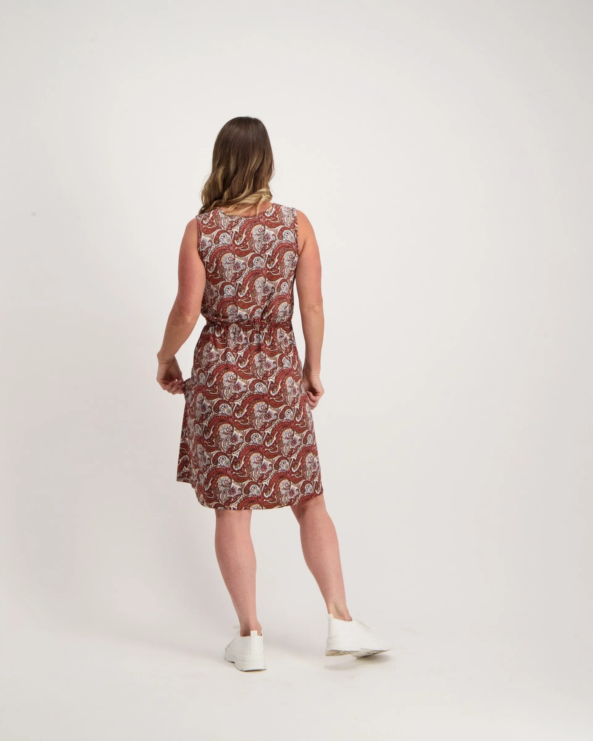 Ladies Paisley Print Tennis Dress - Multi