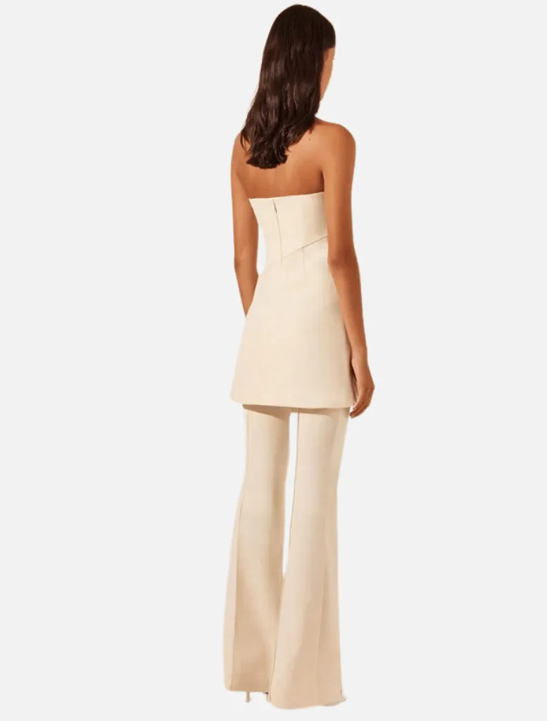 Lani Boot Cut Flared Pant - Rice