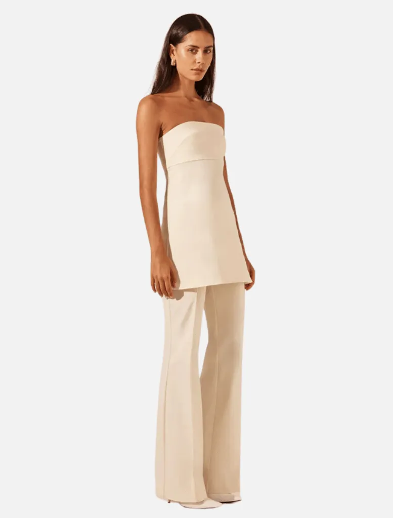 Lani Boot Cut Flared Pant - Rice