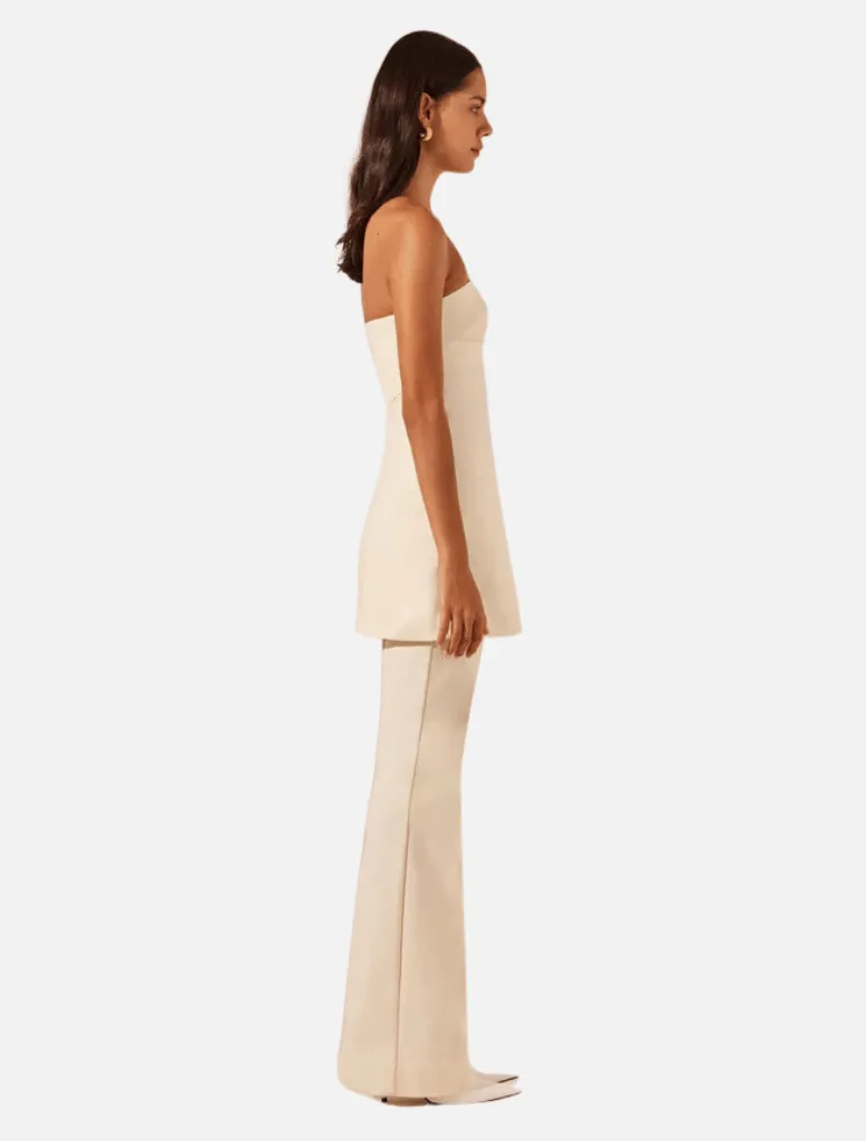Lani Boot Cut Flared Pant - Rice