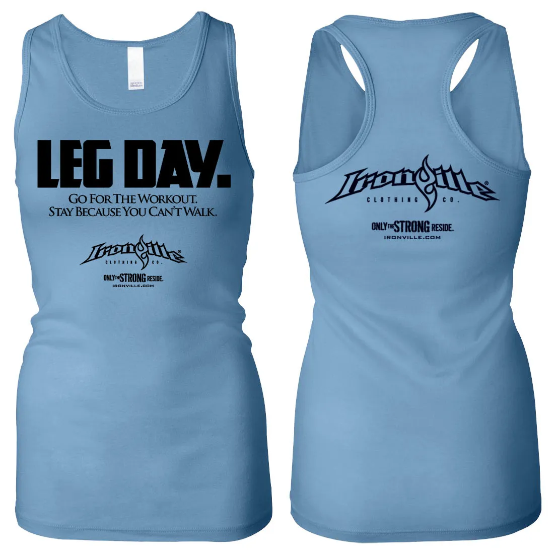 LEG DAY - RACERBACK TANK - Clearance