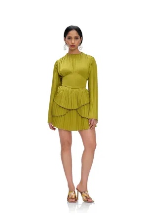 Lenti Pleated Mini Dress