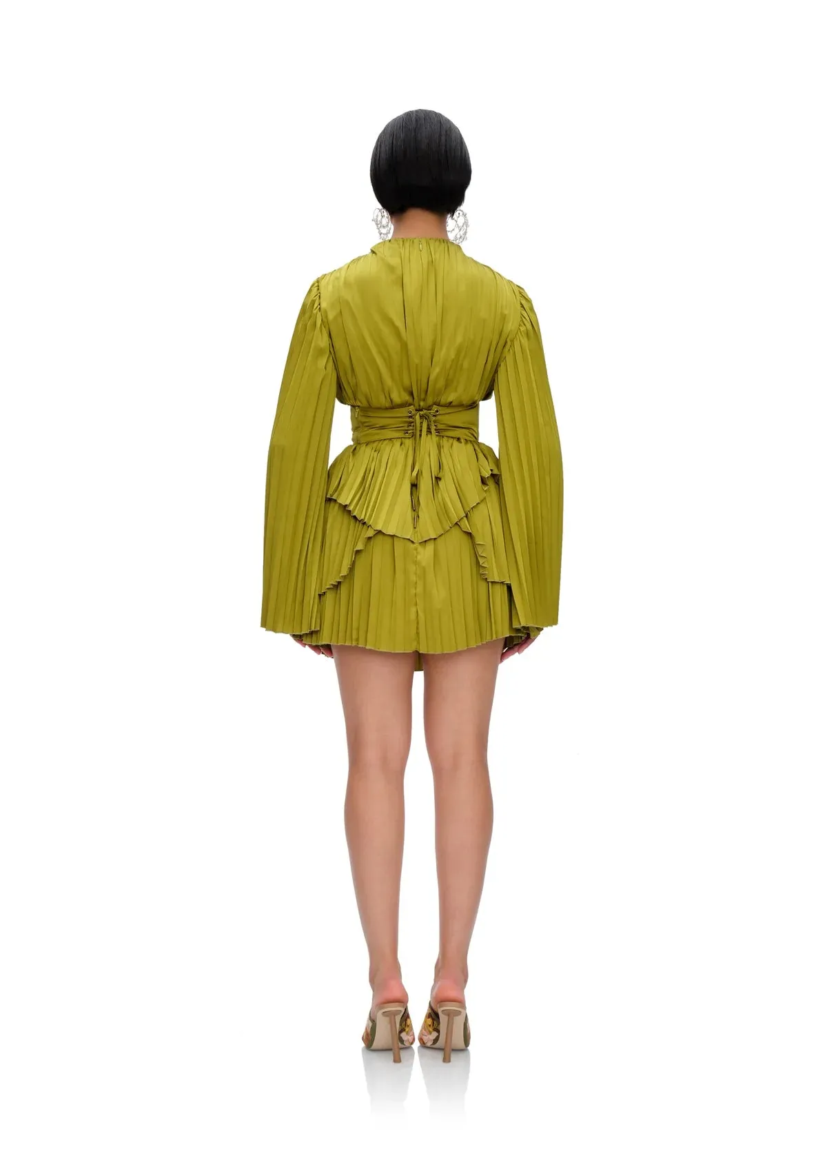 Lenti Pleated Mini Dress
