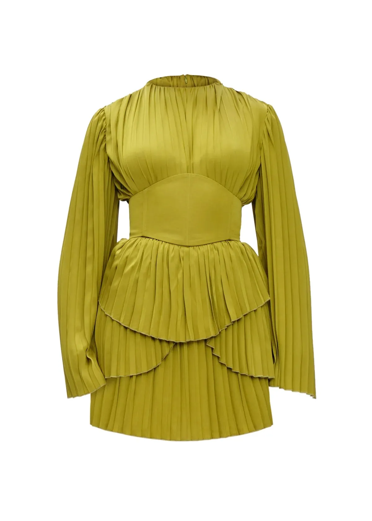 Lenti Pleated Mini Dress