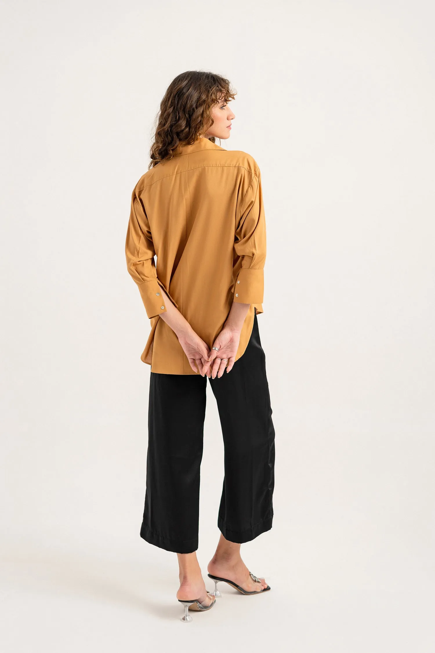 Light Brown Button Down Shirt