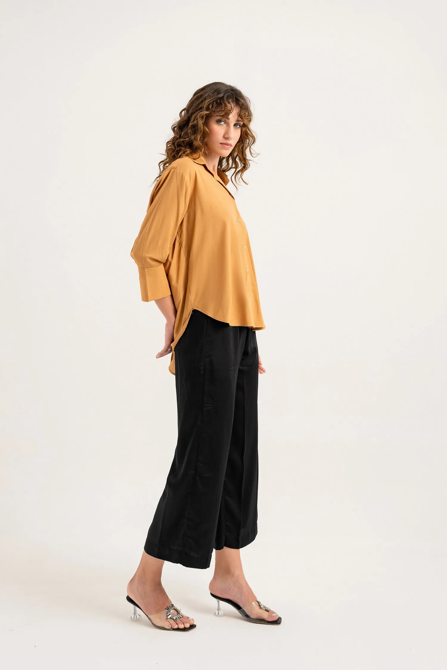 Light Brown Button Down Shirt