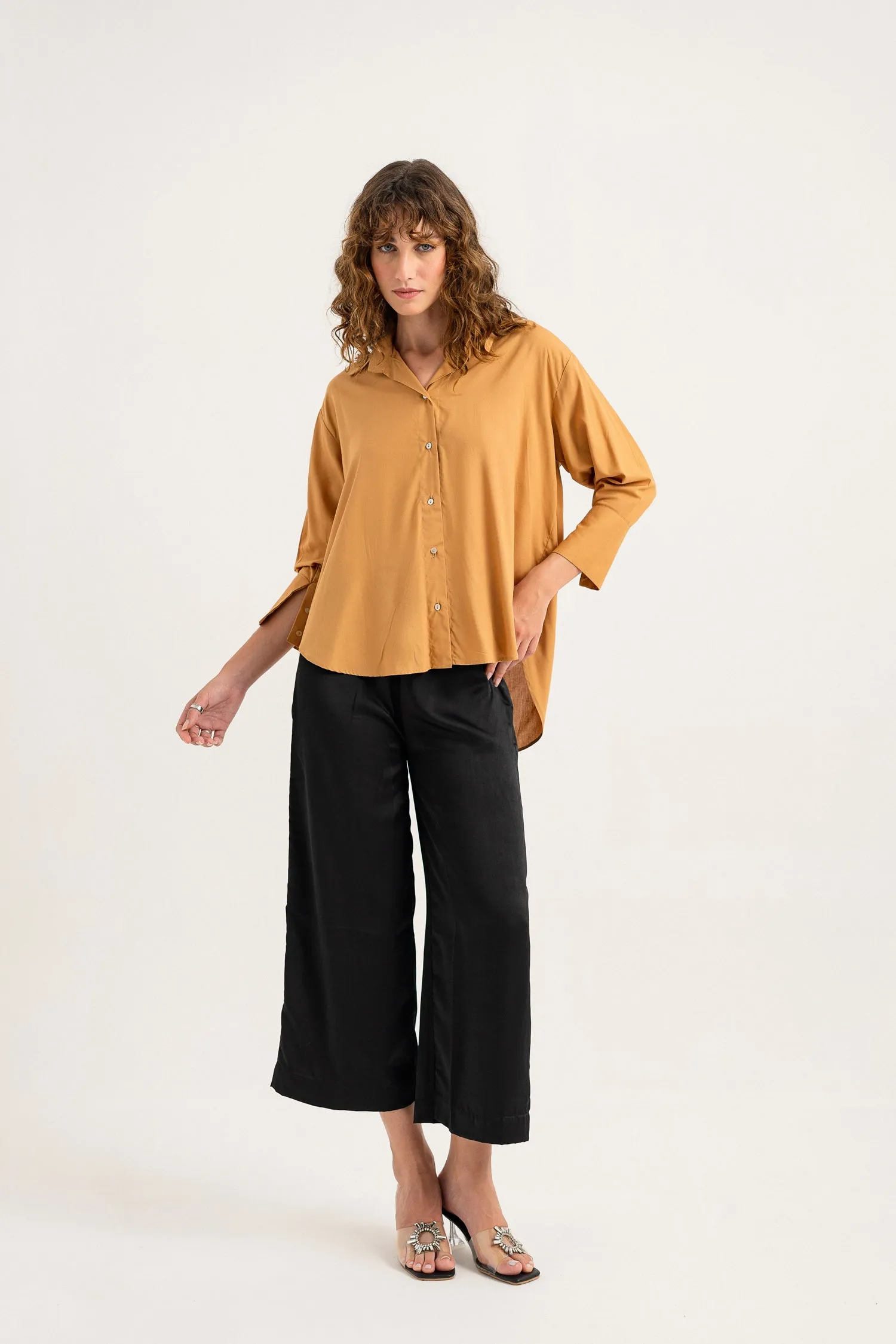 Light Brown Button Down Shirt