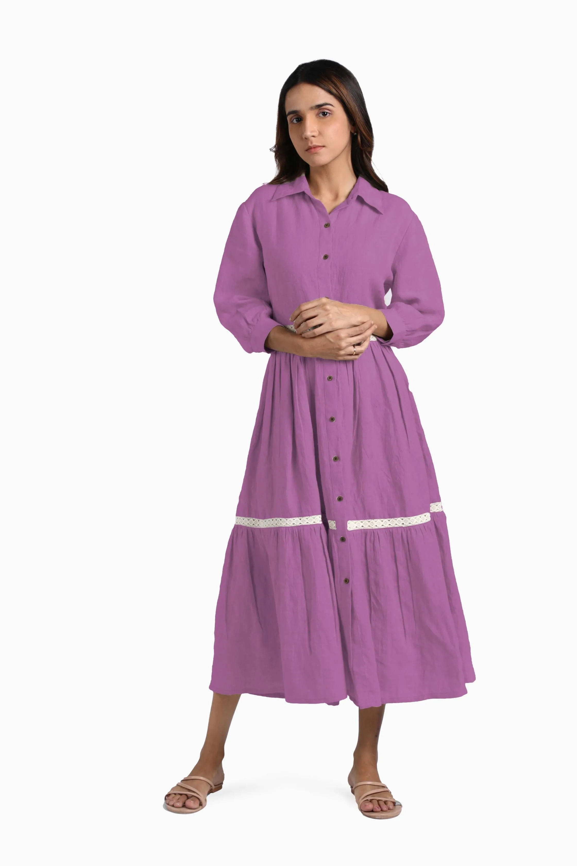 Linen Ariel Maxi Dress-Sage Green