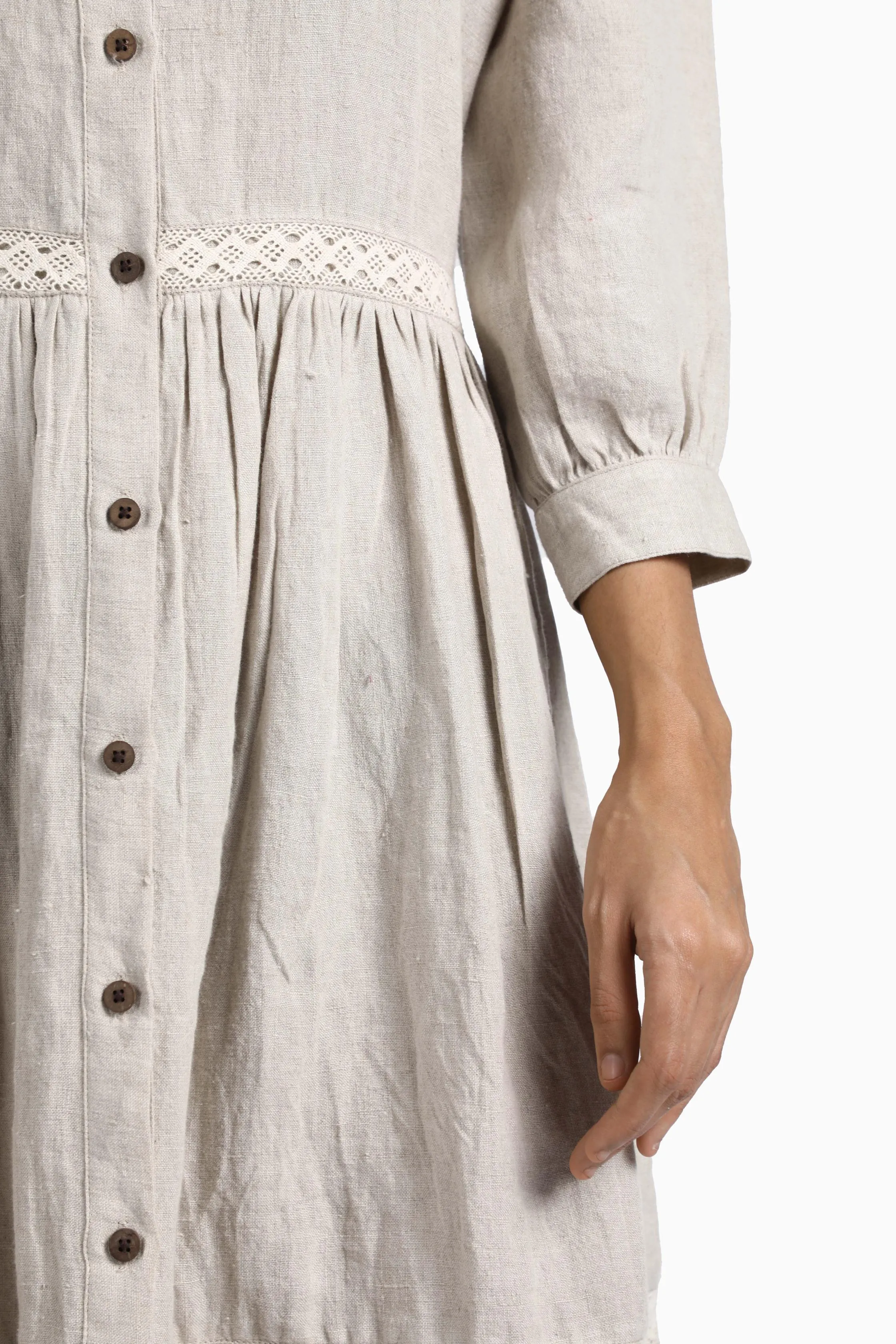 Linen Ariel Maxi Dress-Sage Green