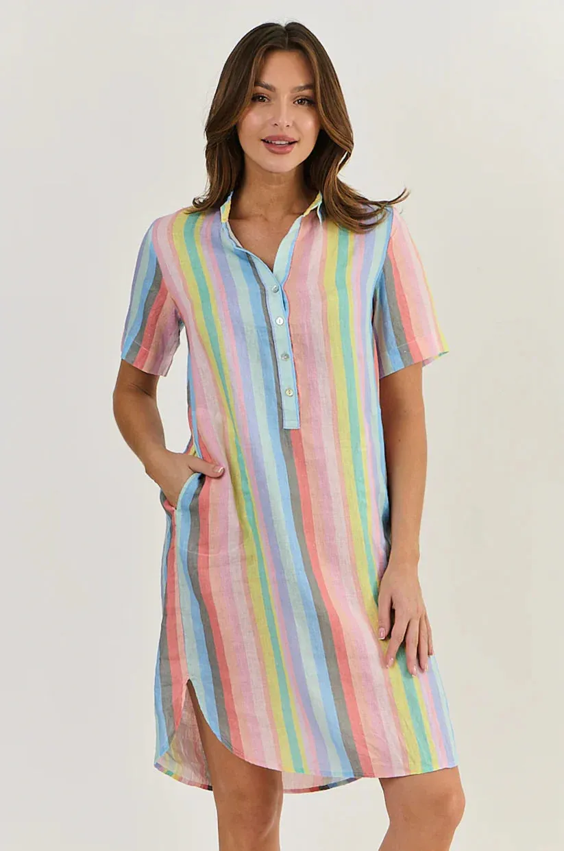 Linen Shirtdress - Paradis