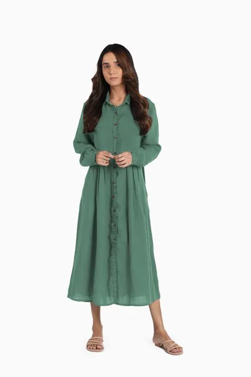 Linen Skylah Maxi Dress-Sunbrunt Yellow