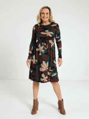 Long Sleeve Tennis Dress - Green