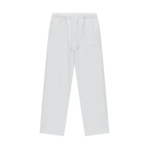Lucent White Fleece Lined Straight Leg Pants