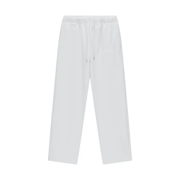 Lucent White Fleece Lined Straight Leg Pants