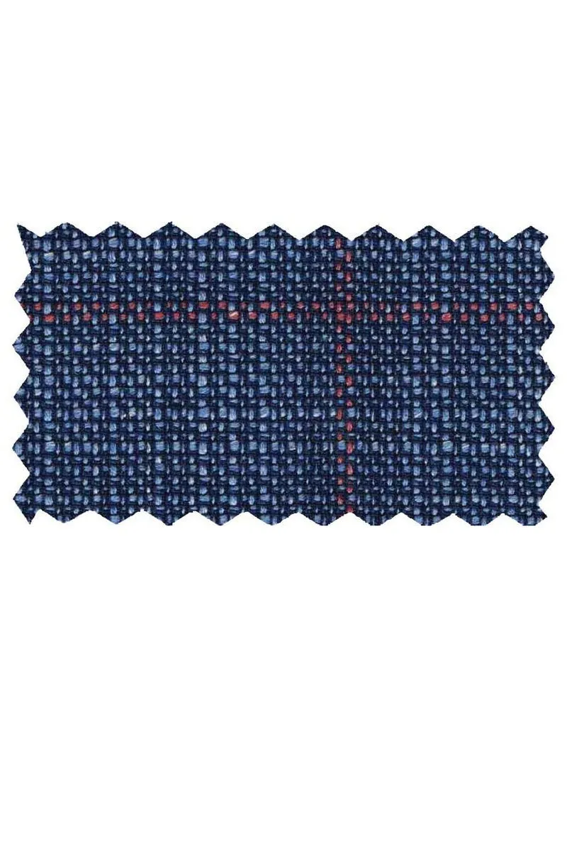 Mantoni Light Blue Texture Windowpane Sports Jacket