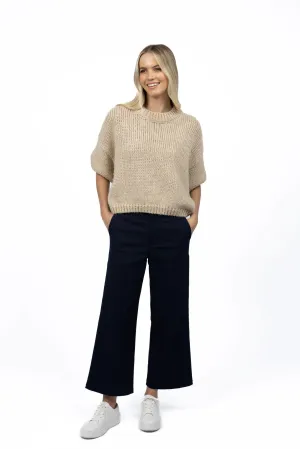 Margot Drill Pant – High-Waisted Stretch Cotton Pants
