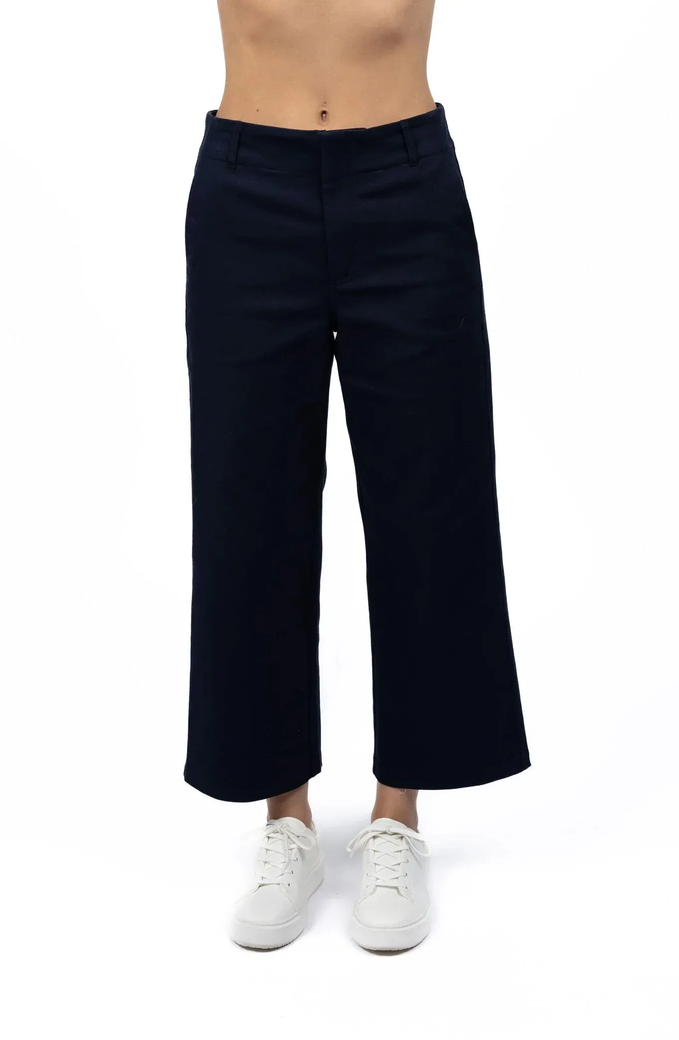 Margot Drill Pant – High-Waisted Stretch Cotton Pants