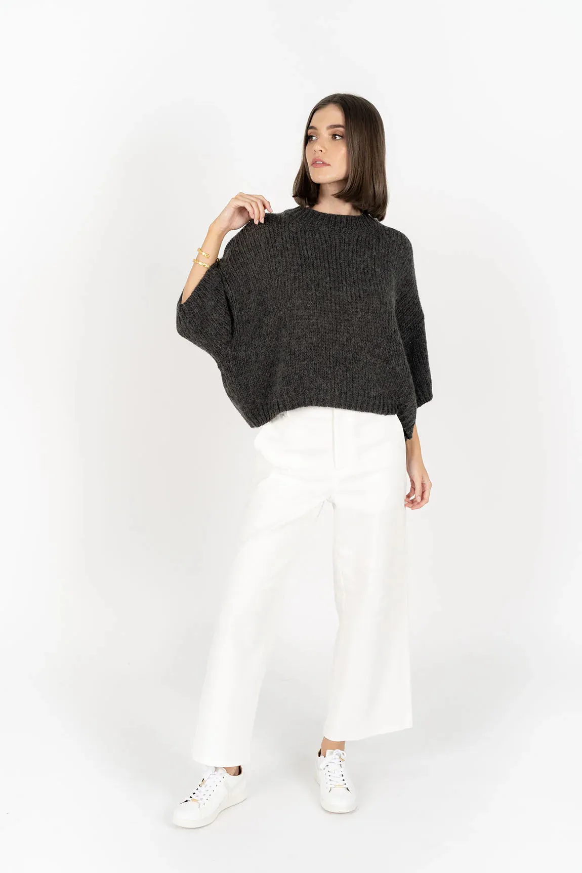 Margot Drill Pant – High-Waisted Stretch Cotton Pants