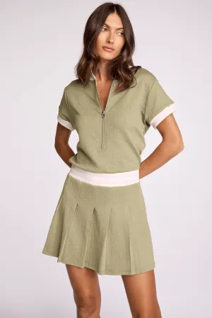 Marigold Dress in Vintage Moss Green