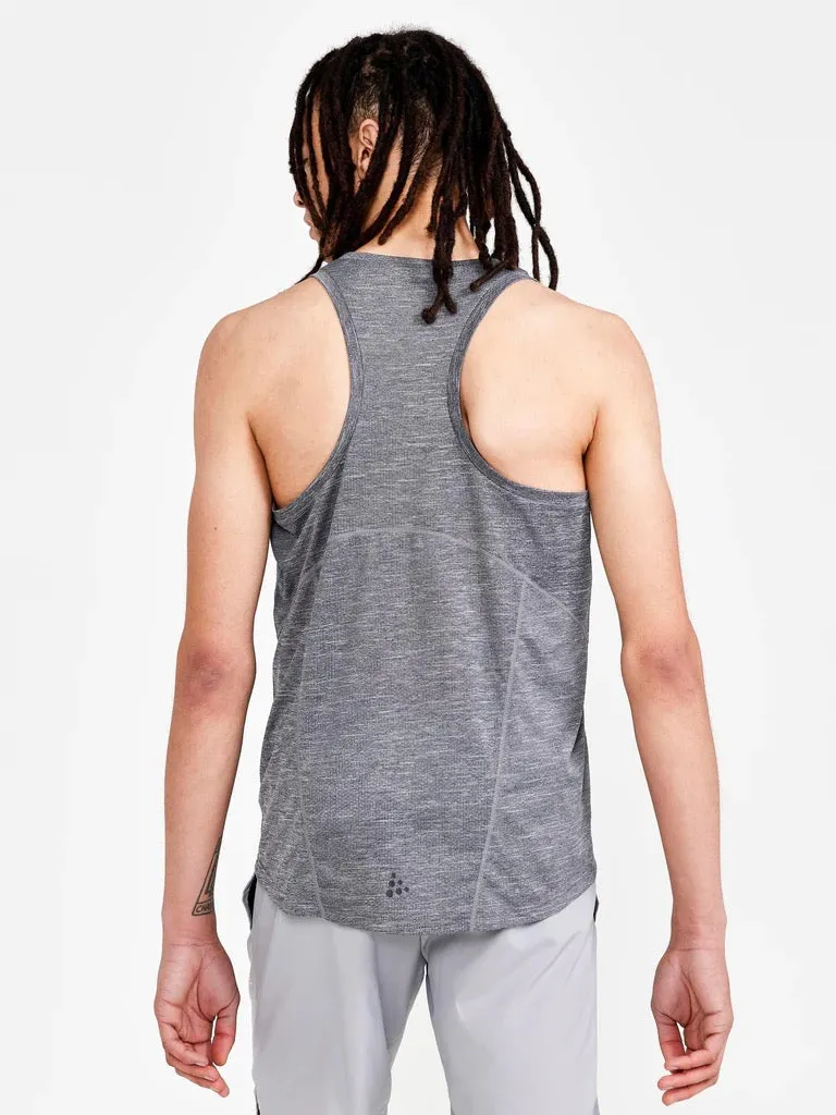 Men's ADV Charge Melange Singlet (Black Melange)