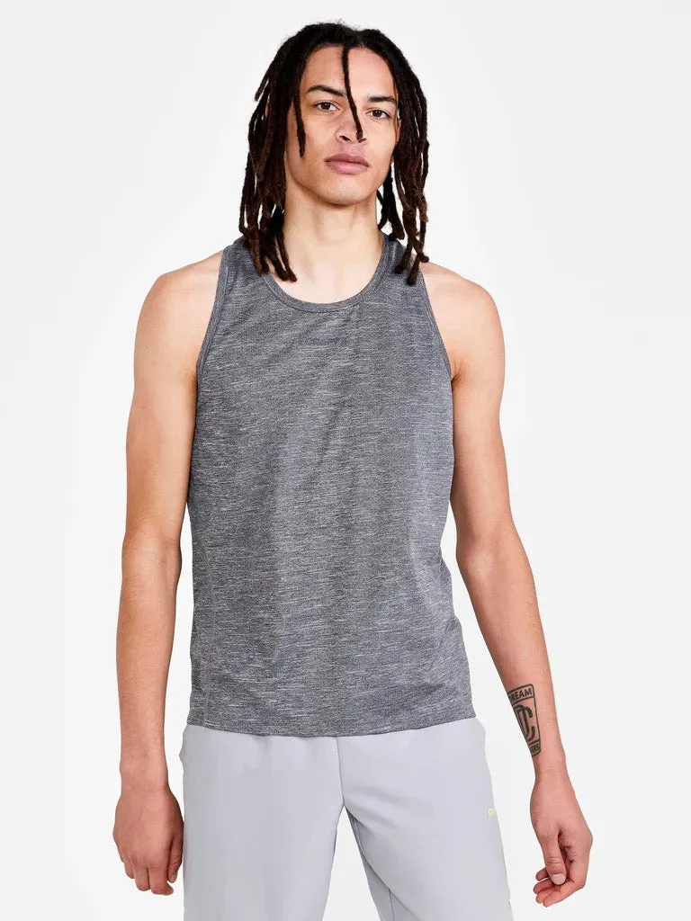 Men's ADV Charge Melange Singlet (Black Melange)
